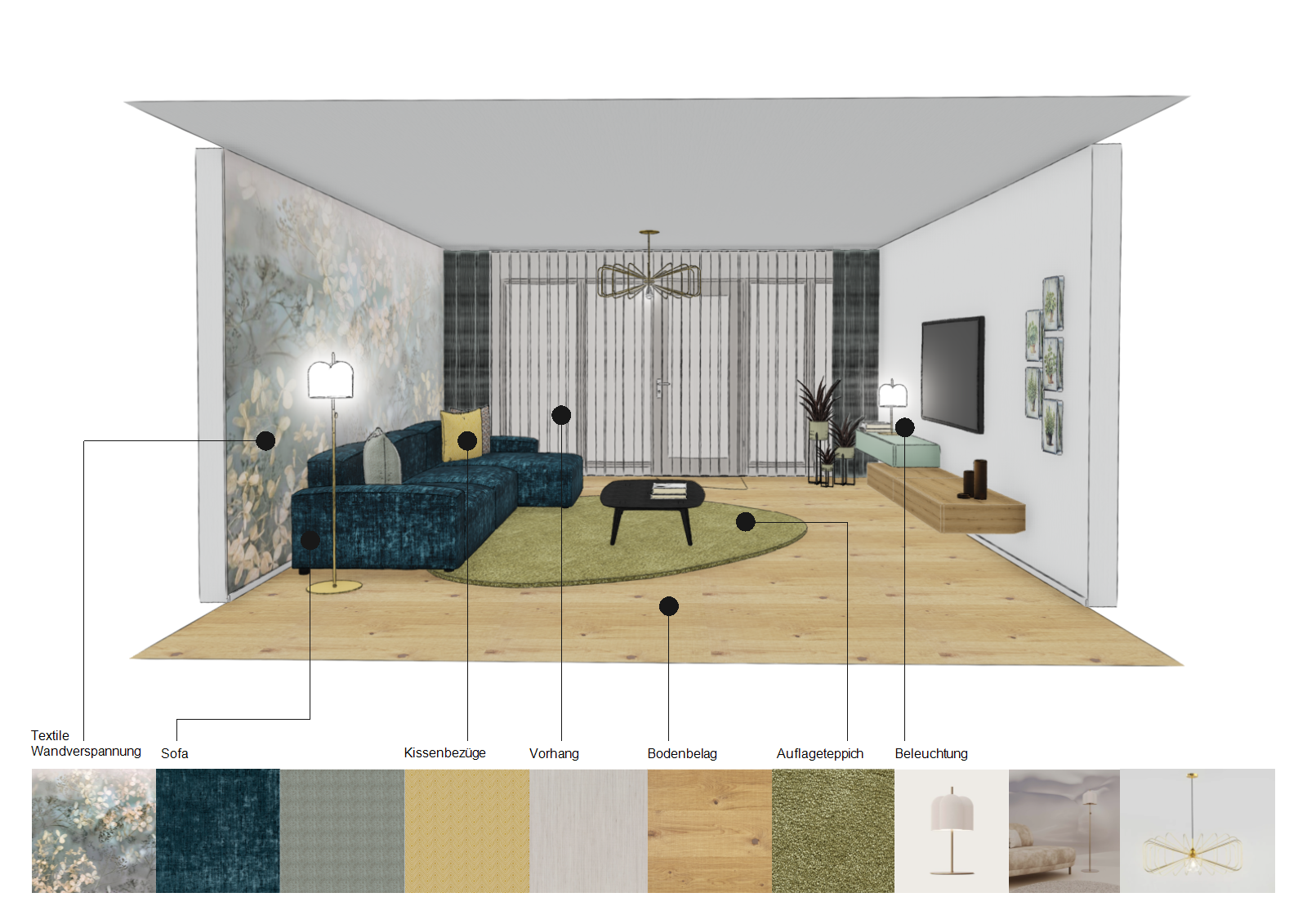 Moodboard Heinrich Innenausstattung