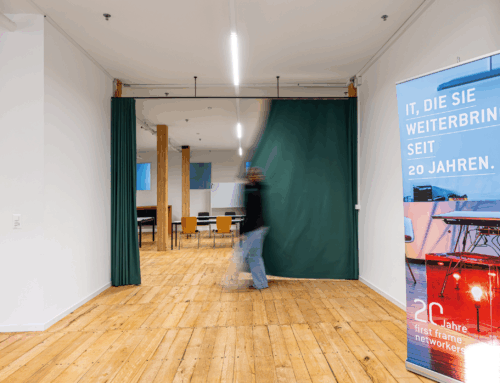 Trennvorhang-Konzept für neue Meetingzone